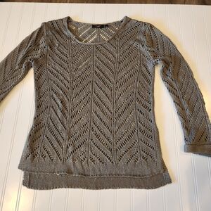 Dex Small Green Khaki Long Sleeve Sweater